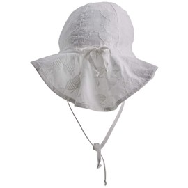 Sterntaler Baby Girl Hat with Tie Band Hat, White