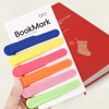 SMUK 6pcs Silicone Automatic Bookmark, Unique Bookmark Page Keeper for