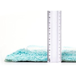 The Beer Valley Non Slip Bath Rugs for Bathroom, Set 2 Piece in 100% Cotton Albany Inspired Bath