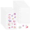 Seal Notebook, A7, Clear, 10 Refills, 11 Pieces/20 Sheets, Loose