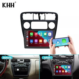 9" Android 13 Car Stereo for Honda Accord 6th 1998-2002 IPS HD Touchscreen Double Din Car Radio Receiver w/Carplay & Android Auto GPS Navigation Bluetooth AHD Mirror Link SWC Backup Camera Mic, 2+32G