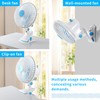BananaDeer Oscillating Clip on Fan 9-Inch With Remote control, Portable