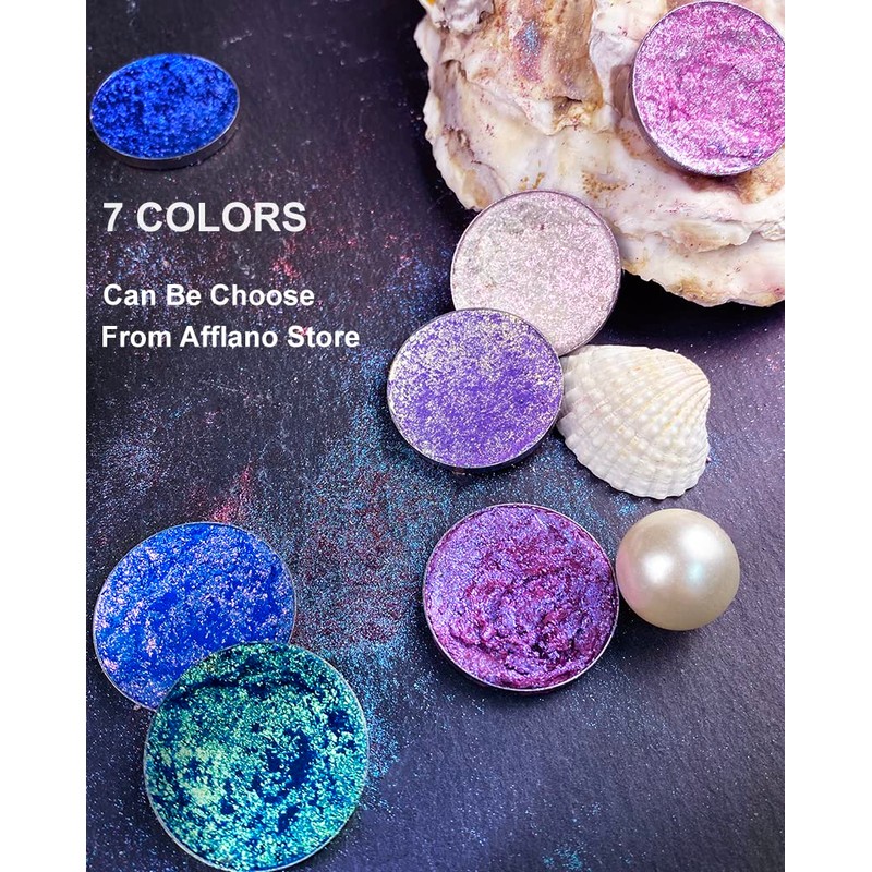 Afflano Mineral Eyeshadow Metallic Eyemazing Effect, Intense Colour Shifting Multichrome