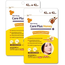 OLIVE YOUNG 2 Pack Care Plus Miel Cicatriz Cover Spot Patch 84ea (Total 168ea = 10 mm 120ea + 12 mm 48ea) – Contiene parches para cubrir cicatrices de