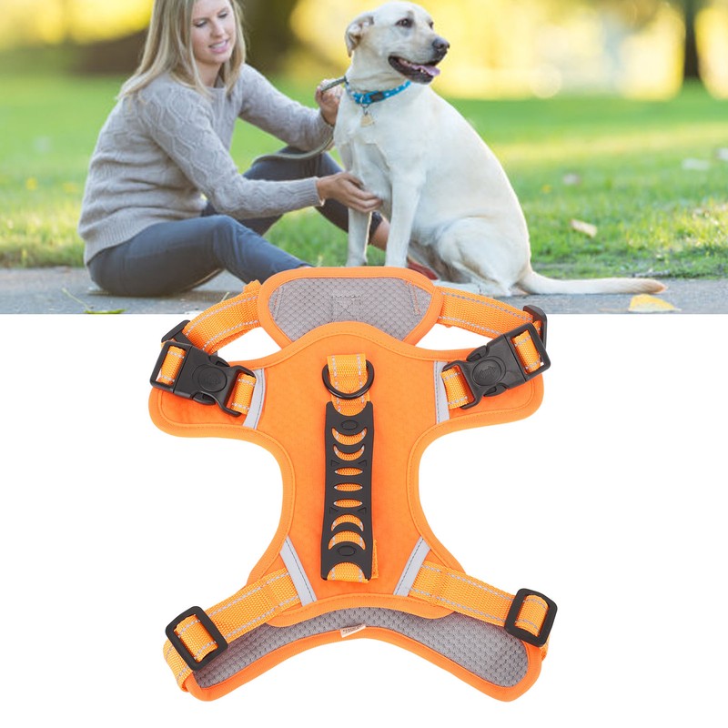 Dog Harness Escape Proof Pull Resistance Breathable Comfortable Adjustable Pet