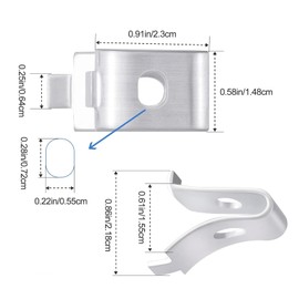 30Pcs Adjustable Cabinet Shelf Bracket Clips, Metal Shelf Bracket Clips, Shelf Pegs, Shelf Support Pins, Pilaster Shelf Support Clip for Metal Shelving (30)