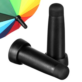 Beavorty Umbrella Rubber Tips Umbrella Tip Covers 2pcs Rubber End Caps Rubber Umbrella End Caps Walking Caps Sticks Covers Replacement Hiking Trekking Tops Umbrella Protector Covers