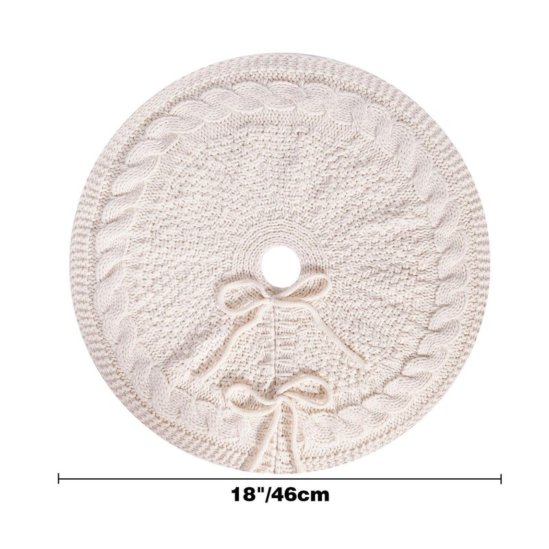GARENDE 18 Inches Christmas Tree Skirt Decorations Tree Rug Xmas