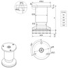 SO-TECH® Alpha Furniture Feet, Set of 4