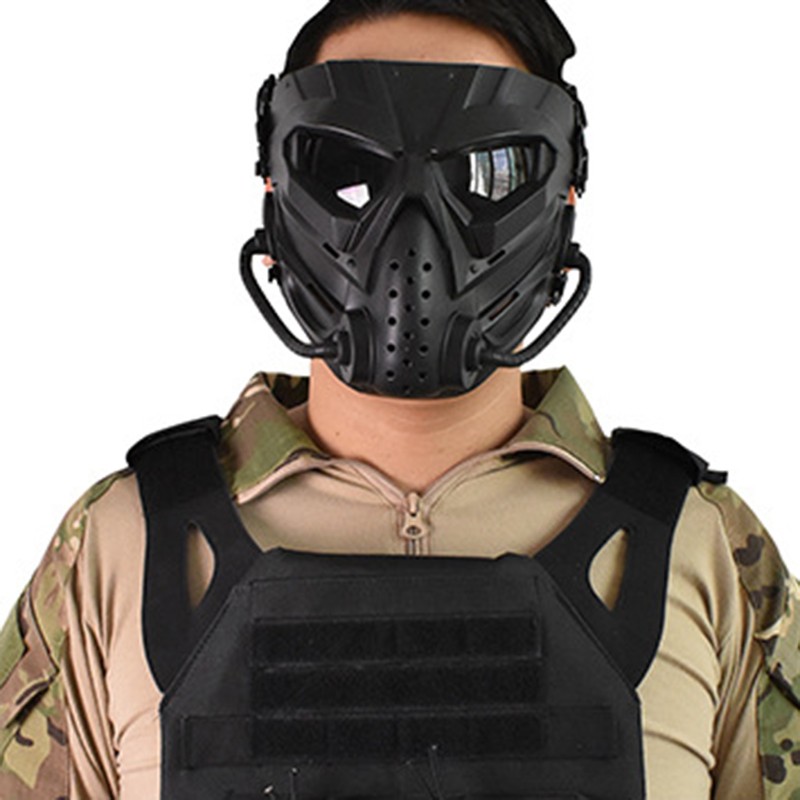 Outdoor Game Masks Full Face Paintball Mask with Clear Eye