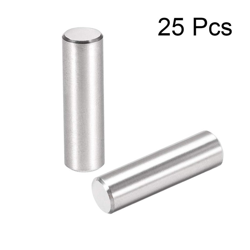 TOP-VIGOR 25Pcs 6mm x 20mm Dowel Pins Shelf Support Pegs,