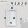 Vent Systems White ABS Plastic - Access Panel 6 x