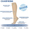 CHARMKING 3 Pairs Open Toe Compression Socks for Women &
