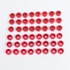 Unbranded 48X Red Engine Bolt Cover Caps Kit For Harley
