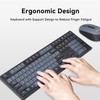 AUSDOM Wireless Keyboard and Mouse Combo: 2.4G Full-Sized Rechargeable Cordless