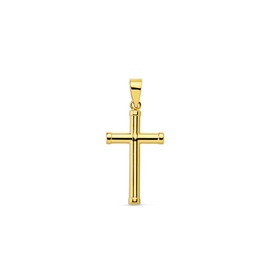 Monde Petit 18ct Yellow Gold Cross 17x10.5 mm