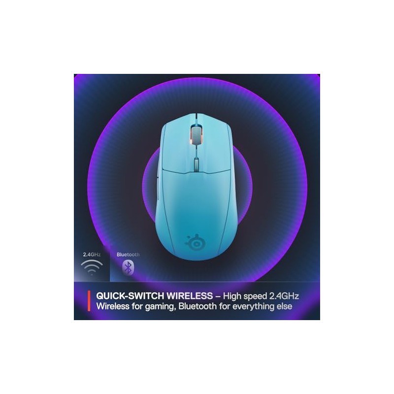 SteelSeries Rival 3 Mouse inalámbrico Gen 2 para Juegos —