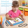Qianyu 3 Pack Kid-Friendly Stylus Pen with Tether Anti-Rolling Tablet