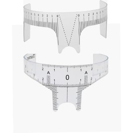 Sugarello Eyebrow Ruler, Eyebrow Positioning Ruler, Eyebrow Template, Makeup, Eyebrow Design Ruler, Left and Right Target, Beauty Tool, Set of 2