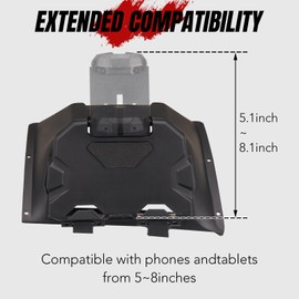 A & UTV PRO Tablet Holder for 2022 2023 2024 CFMOTO ZForce 950 HO EX/ 2020 2021 2022 Z Force 950 Sport, Electronic Device Tablet Mount GPS Holder Phone Mount with Storage Box CF Moto Accessories, 1PC