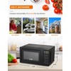 COMMERCIAL CHEF 0.7 Cubic Foot Microwave with 10 Power Levels,