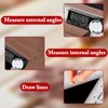 200mm Digital Angle Finder Tool with Carpenter Pencil, 360 Protractor