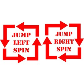 Arrow Spin Sensory Wall & Floor Hallway Set for Schools Art Decor Floor peel and stick Decal Sticker (RED)