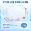 BTSKY 1 Pack Acrylic Index Card Holder Display Stand -