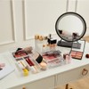 4-Pack Clear PS Drawer Organizer Storage Bins for Kitchen, Bathroom