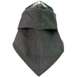 DAMTRACS Motorcycle Sports Face Mask, Duster Mask, Green Stripe, One Size Fits All