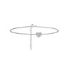 PROSILVER Women's Anklet, Ankle, 925 Silver, Chain, Hypoallergenic, Summer, Summer,