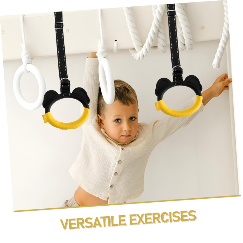 BIUDECO 1 Pair Boys and Girls Gymnastic Rings Set Exercise