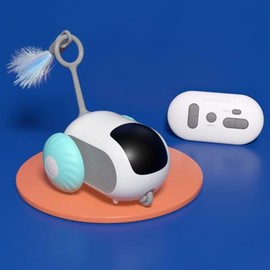 LOVELY CAVES Remote Control Car Chase Smart Cat Toy (Blue)