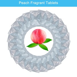 Bashineng Car Air Freshener Replacement Pad Refill Scented Solid Replacement Car Vent Clip Freshener Peach Flavor Individually Wrapped 30 pcs