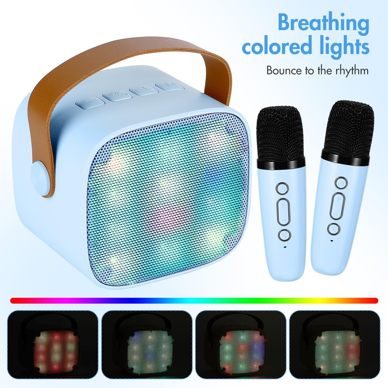 Karaoke Machine For Kids Adults, Mini Bluetooth Speaker Karaoke Machine