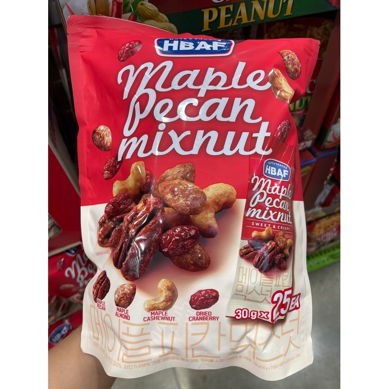 BAF HBAF Maple Pecan Nut Mix Nuts 30g 25 Pieces