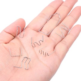 1200PCS Hot Staples with Storage Box, Plastic Repair Staples Wave Flat  V M 4 Types for Automotive Plastic Repair Machine Welding