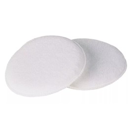Carrand 40118 Car Wax polish Terry Cloth 5" Round Applicator Pad, 2 Pack, White