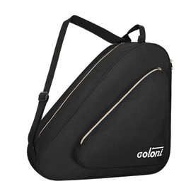 Goloni Skate Bag for Ice Skates, Inline Skates, Roller & Quad Skates, Water-Resistant Durable Skate Bag with Adjustable Strap, Unisex Skating Gear Bag for Adults,Black