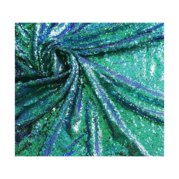 3mm Mini Sequins Fabric Iridescent Glitter Sequins Mermaid Tail Sequins