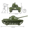 TimMee Toy Tanks for Plastic Army Men - OD Green