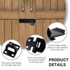 7-1/2 Inch Hasp Latch Heavy Duty, 2 Pcs Stainless Steel