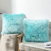 OYIMUA Fluffy Decorative Throw Pillow Covers 18×18, Faux Fur Farmhouse