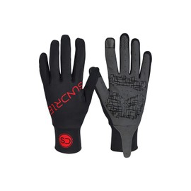 Sundried Touch Screen Cycle Gloves Warm Long Finger Unisex Cycling Apparel (M, Black)