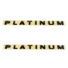 2PC Set Expedition Platinum Door Rear Emblem 3D Badge Nameplate