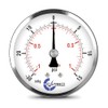 CARBO Instruments 2-1/2" Pressure Gauge, Chrome Plated Steel Case, Dry,