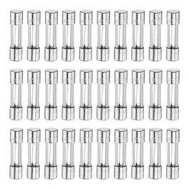 HARFINGTON 30pcs Fuses 20A 125 Volt Fast Blow Glass Fuse F20AL250V 5x20mm Fast Acting Fuses for Christmas Light Electrical Systems Microwave Ovens TVs Fans Lights Oven