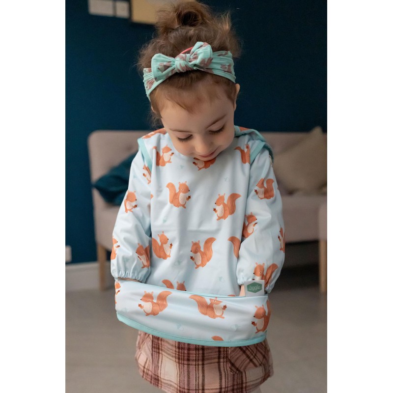 Ziggle Squirrels coverall bib