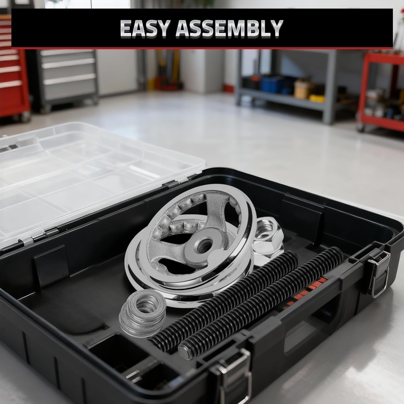Mnoxo Vise Hardware Kit with Acme Threaded Rod System Precise
