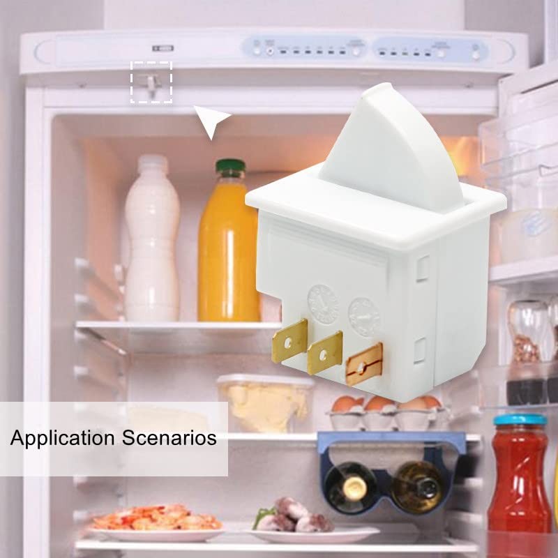 Fielect LTK-17 Refrigerator Door Light Switch Momentary Fridge Switch Normally